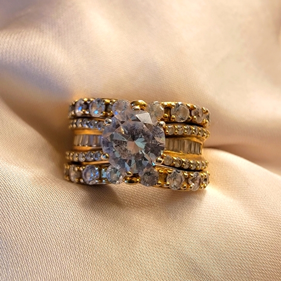 seta Jewelry Multi Stack Golden Cocktail Ring Poshmark